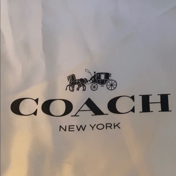 NEW Coach Black leather backpack with red trim - Picture 9 of 9